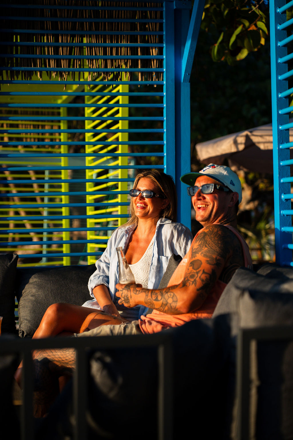 Couple at bar